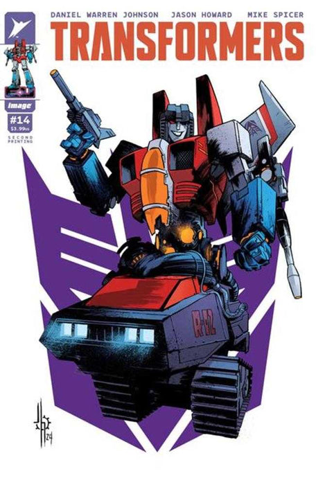 Transformers #14 2nd Print Cover A Jason Howard Decepticon