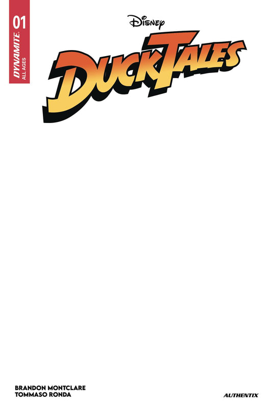 DUCKTALES #1 CVR H BLANK AUTHENTIX (C: 0-1-2)